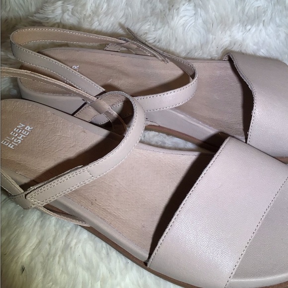 Eileen Fisher Womens Demo Khaki Ankle Strap Sandals Size 11 - Picture 6 of 8